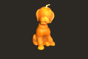 Bienenwachskerze Hund