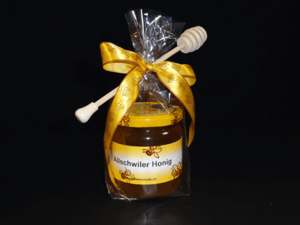 Geschenkset mit Honig und Honiglöffel