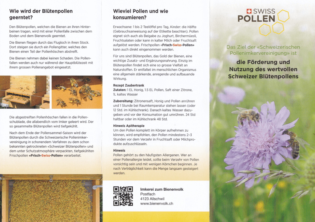 Flyer-Blütenpollen
