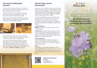 Flyer-Blütenpollen-Vorderseite