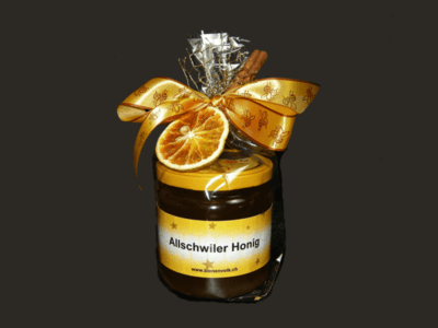 Honig weihnachtlich verpackt
