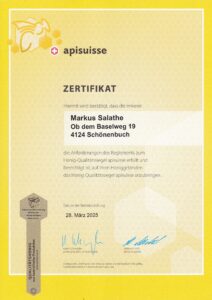 Honlg-Qualitätssiegel apisuisse