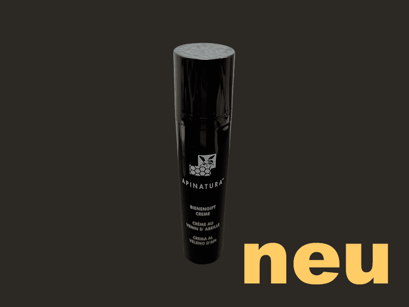 Bienengiftcreme zur Pflege beanspruchter Körperpartien wie Rücken, Nacken, Arme, Beine und Gelenke.